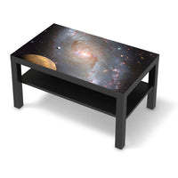 Möbelfolie Milky Way - IKEA Lack Tisch 90x55 cm - schwarz