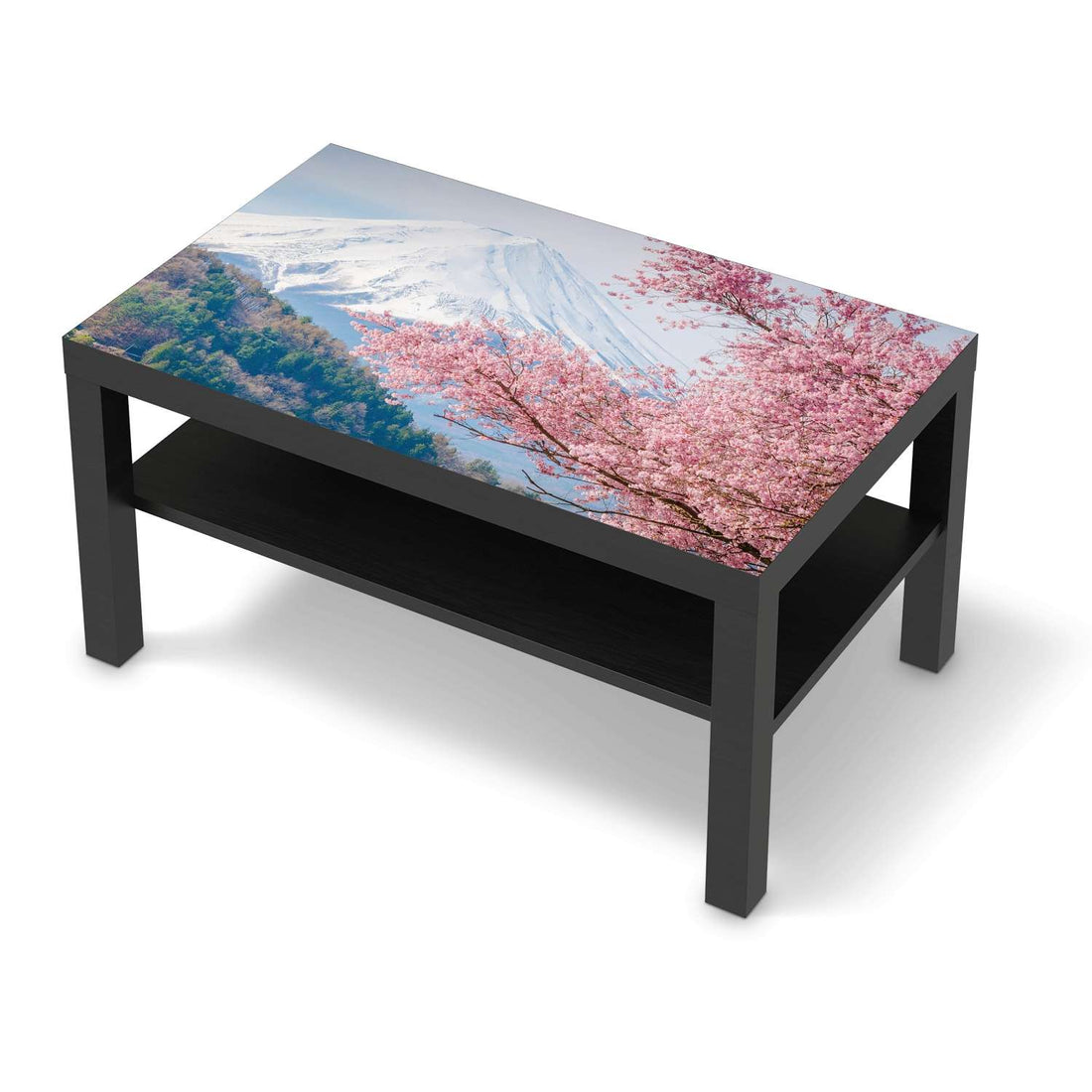 Möbelfolie Mount Fuji - IKEA Lack Tisch 90x55 cm - schwarz