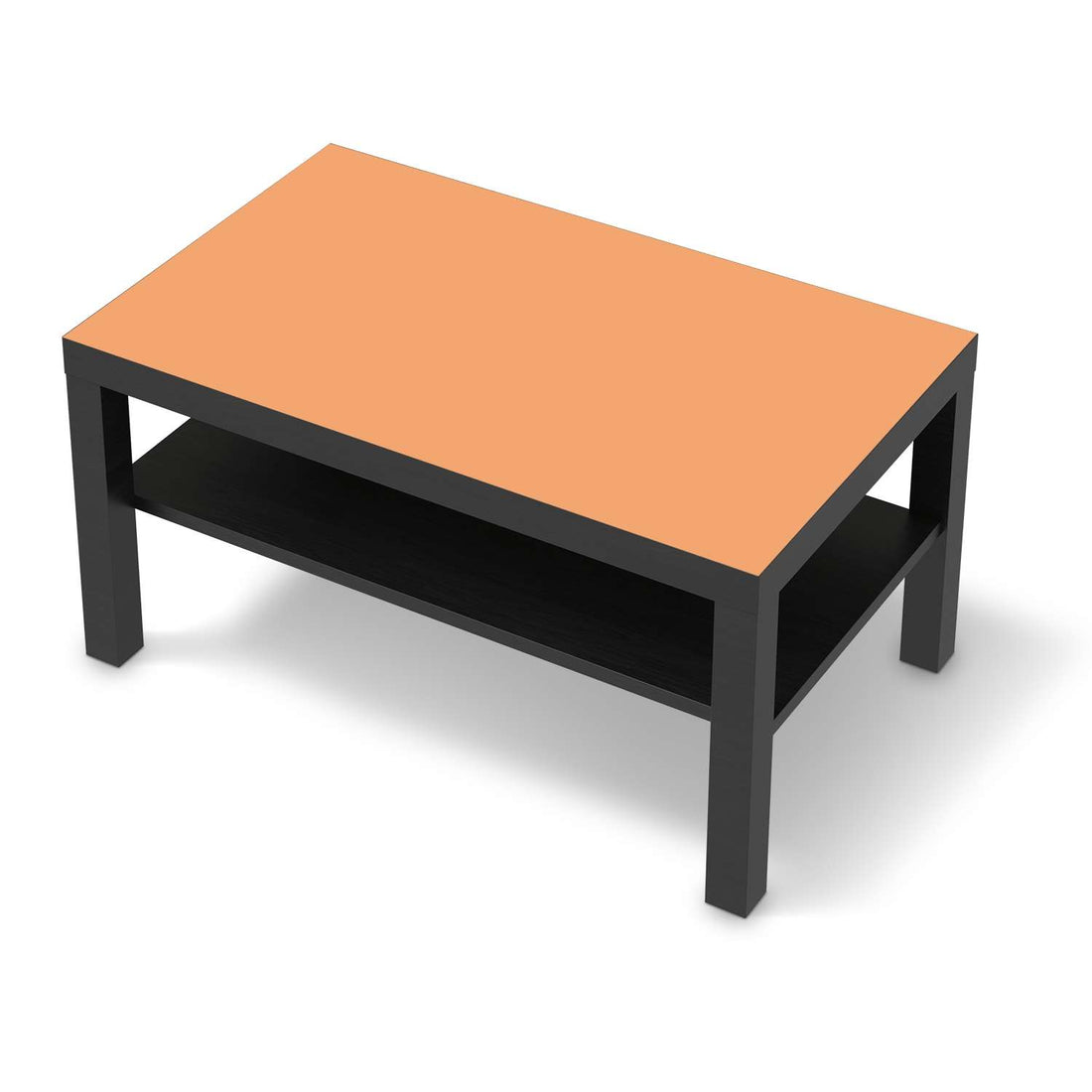 Möbelfolie Orange Light - IKEA Lack Tisch 90x55 cm - schwarz