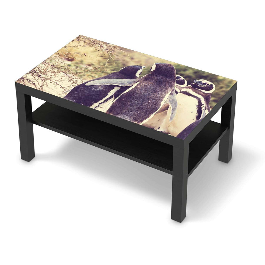 Möbelfolie Pingu Friendship - IKEA Lack Tisch 90x55 cm - schwarz