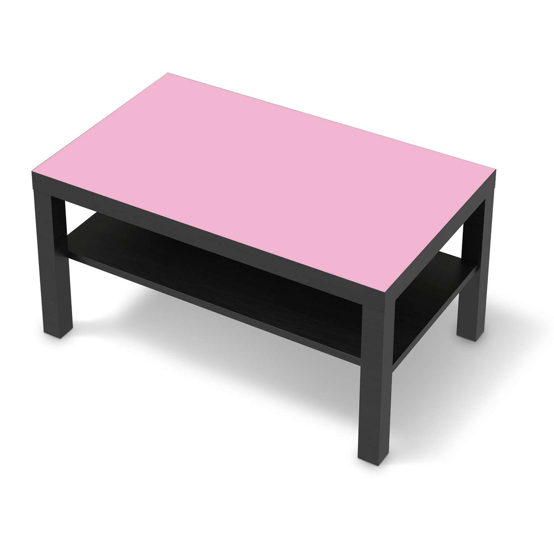 Möbelfolie Pink Light - IKEA Lack Tisch 90x55 cm - schwarz