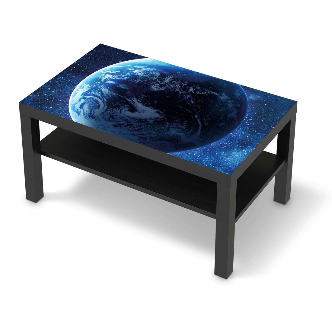 Möbelfolie Planet Blue - IKEA Lack Tisch 90x55 cm - schwarz