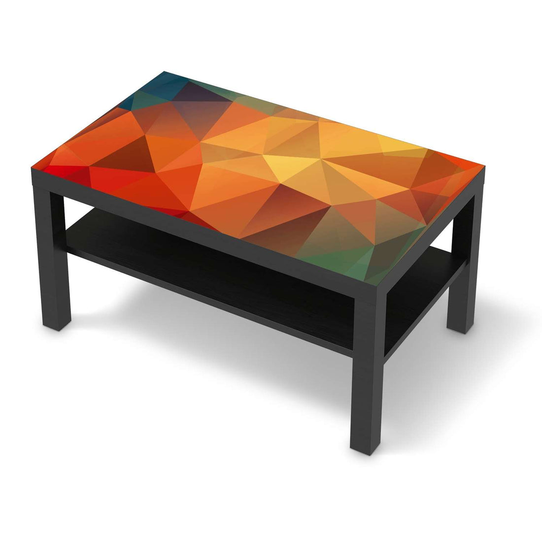 Möbelfolie Polygon - IKEA Lack Tisch 90x55 cm - schwarz