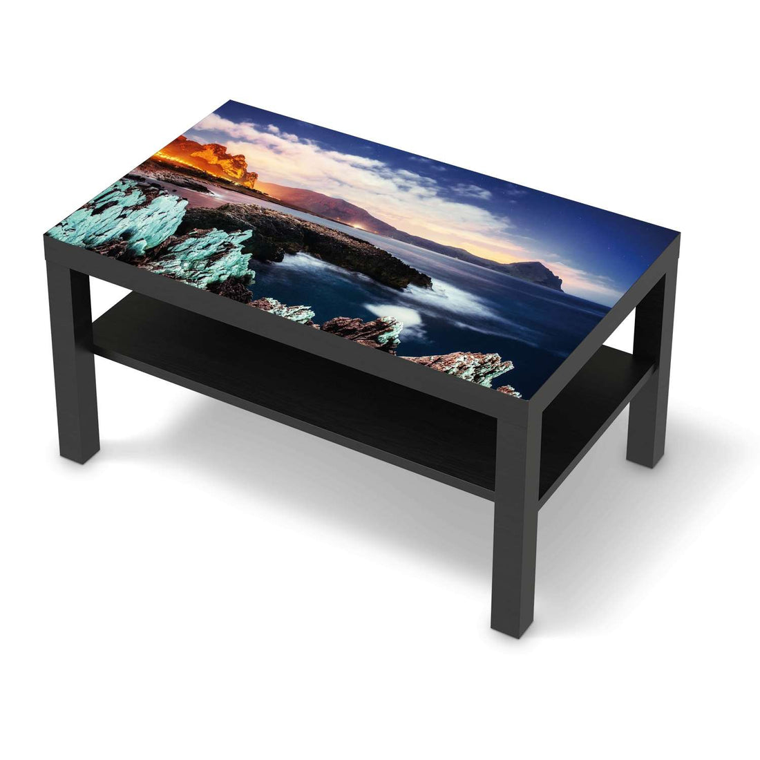 Möbelfolie Seaside - IKEA Lack Tisch 90x55 cm - schwarz