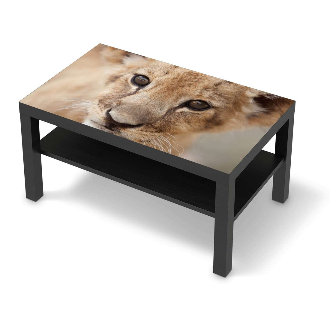 Möbelfolie Simba - IKEA Lack Tisch 90x55 cm - schwarz