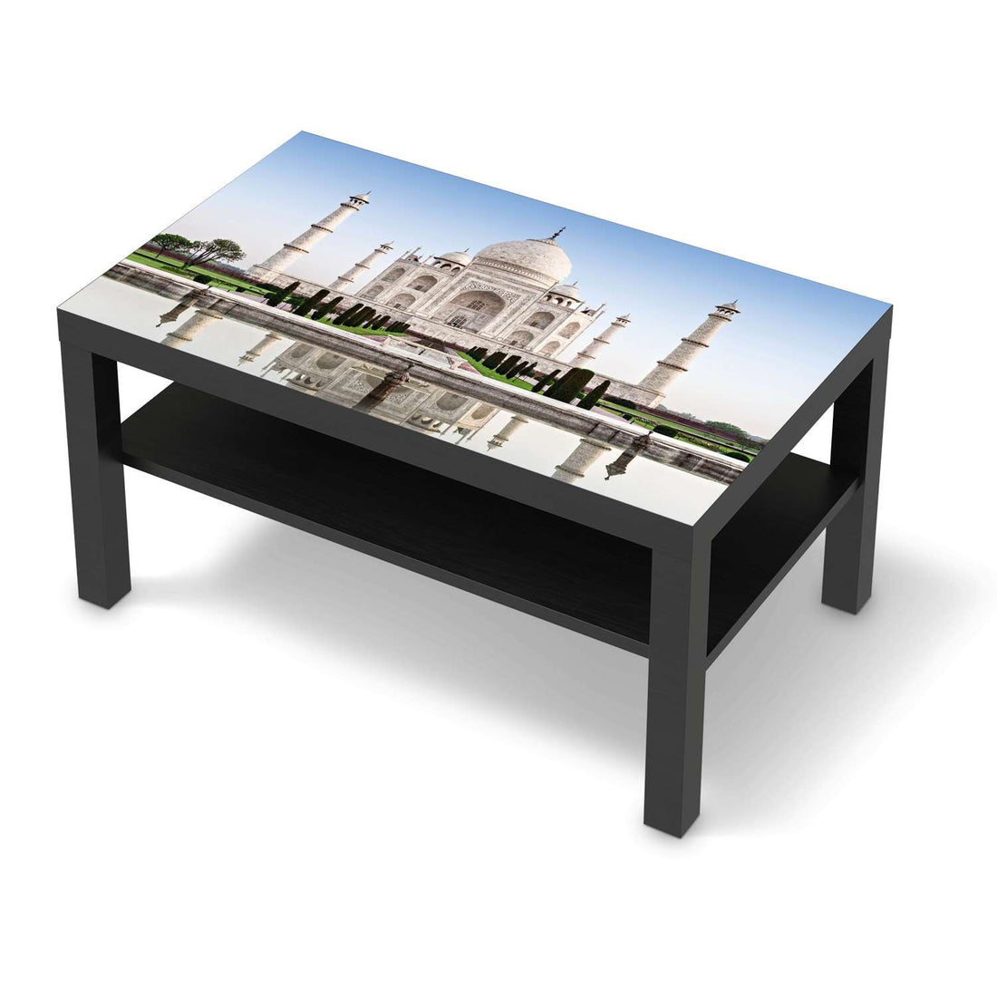 Möbelfolie Taj Mahal - IKEA Lack Tisch 90x55 cm - schwarz