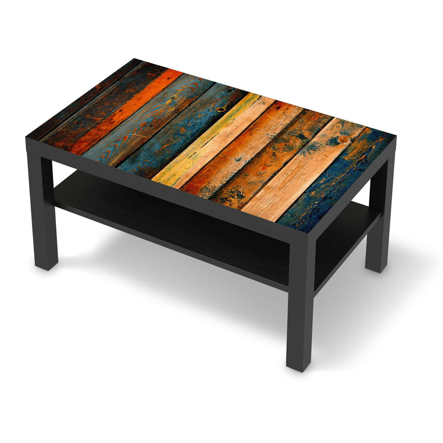Möbelfolie Wooden - IKEA Lack Tisch 90x55 cm - schwarz
