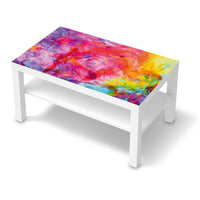 Möbelfolie Abstract Watercolor - IKEA Lack Tisch 90x55 cm - weiss
