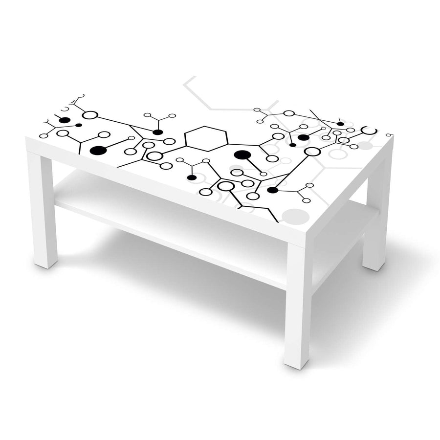 Möbelfolie Atomic 1 - IKEA Lack Tisch 90x55 cm - weiss