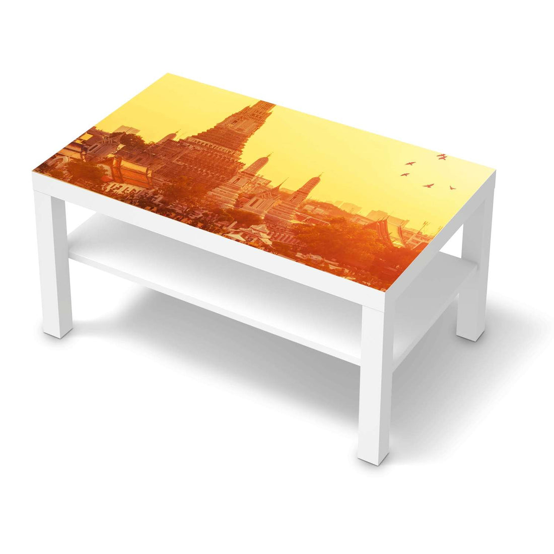 Möbelfolie Bangkok Sunset - IKEA Lack Tisch 90x55 cm - weiss