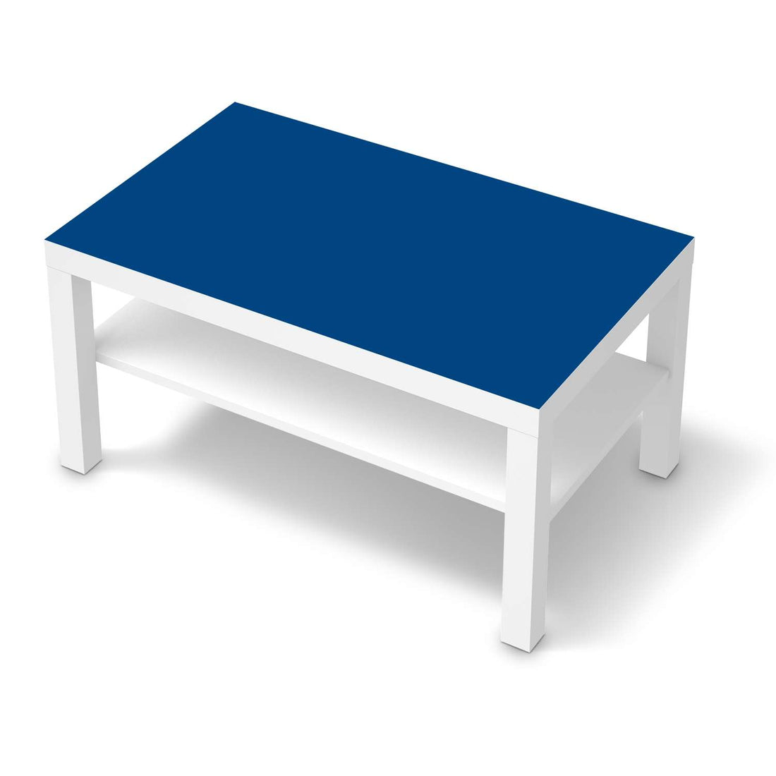 Möbelfolie Blau Dark - IKEA Lack Tisch 90x55 cm - weiss