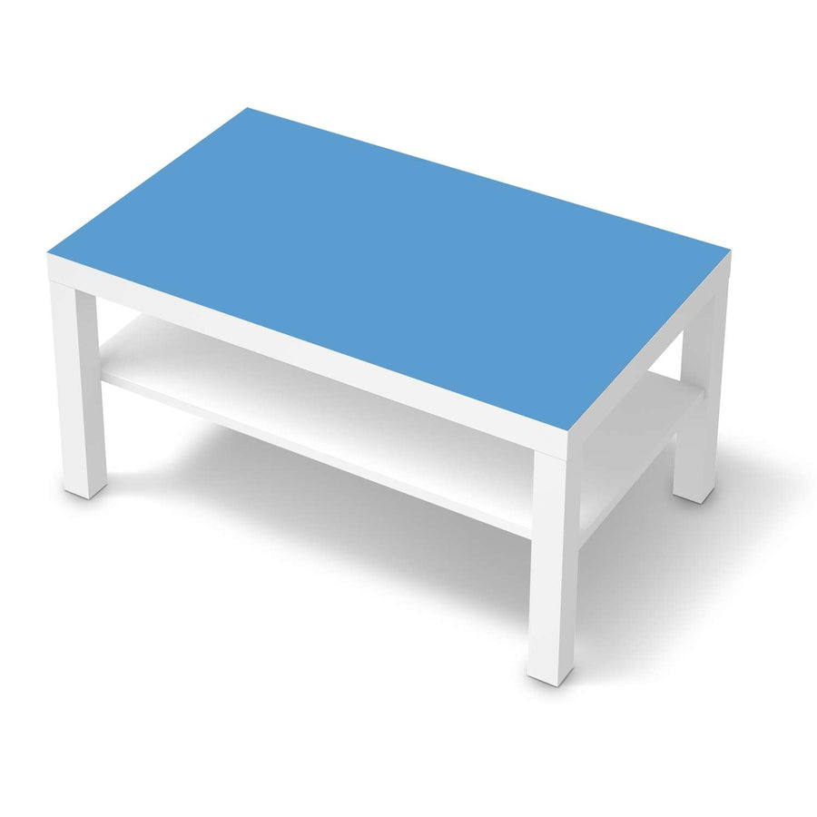 Möbelfolie Blau Light - IKEA Lack Tisch 90x55 cm - weiss