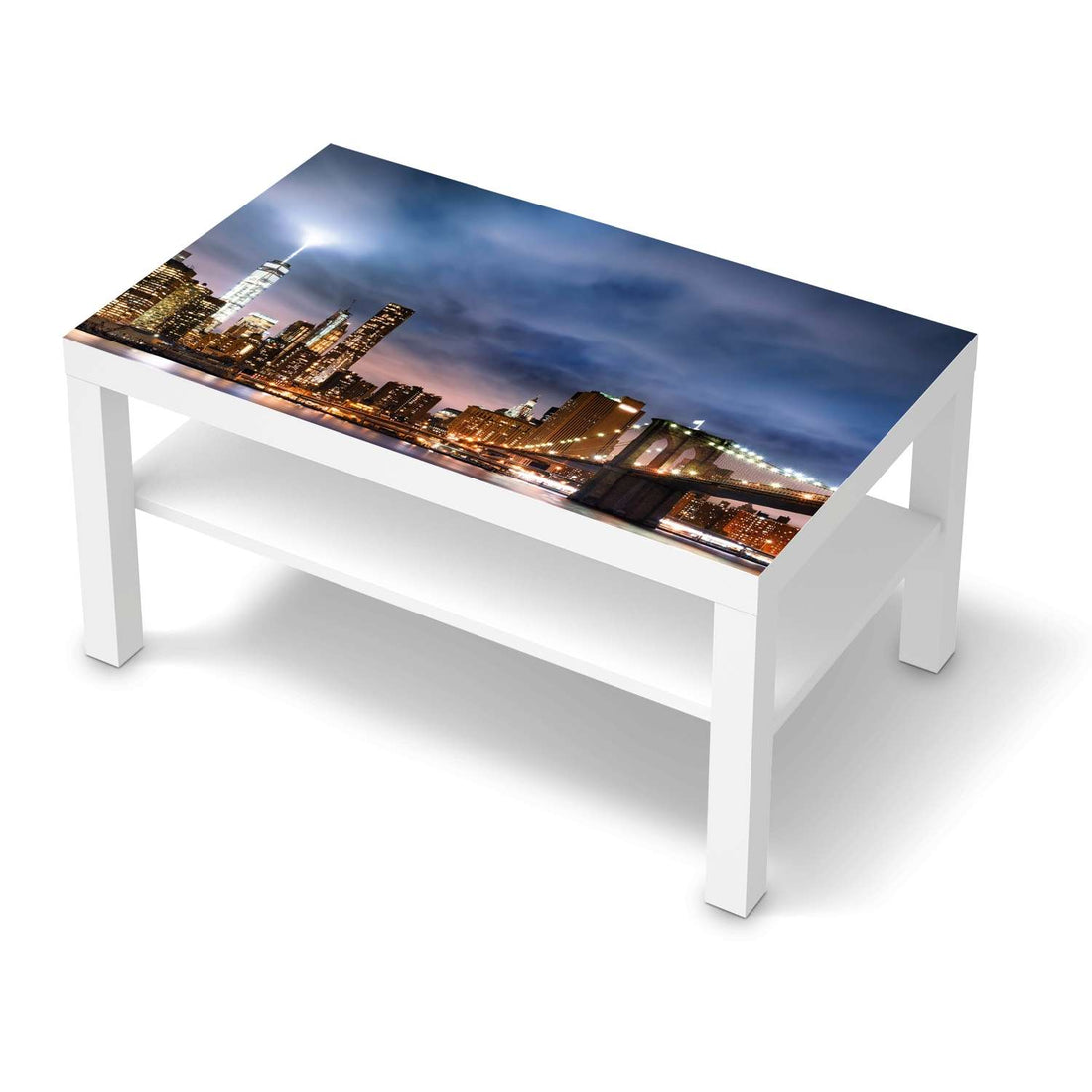 Möbelfolie Brooklyn Bridge - IKEA Lack Tisch 90x55 cm - weiss