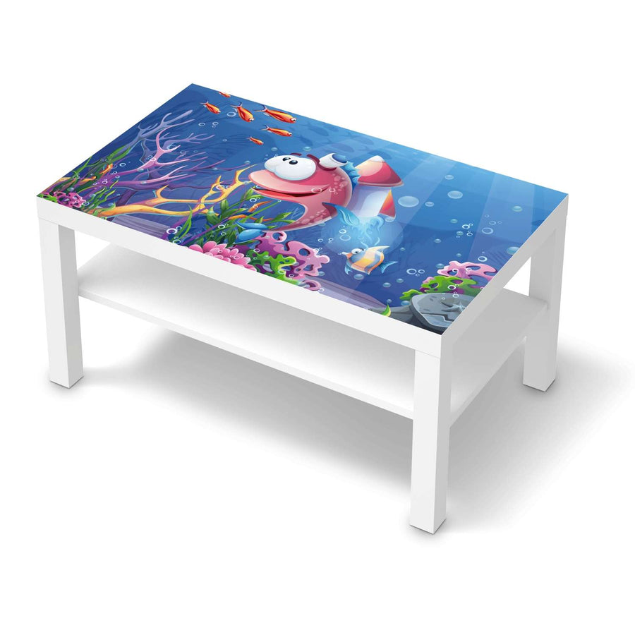 Möbelfolie Bubbles - IKEA Lack Tisch 90x55 cm - weiss