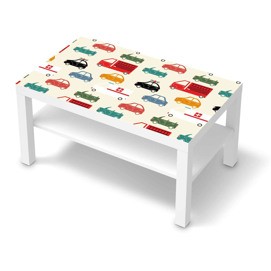Möbelfolie Cars - IKEA Lack Tisch 90x55 cm - weiss