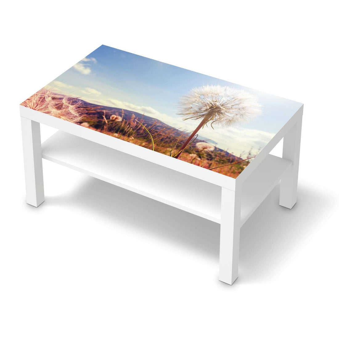 Möbelfolie Dandelion - IKEA Lack Tisch 90x55 cm - weiss