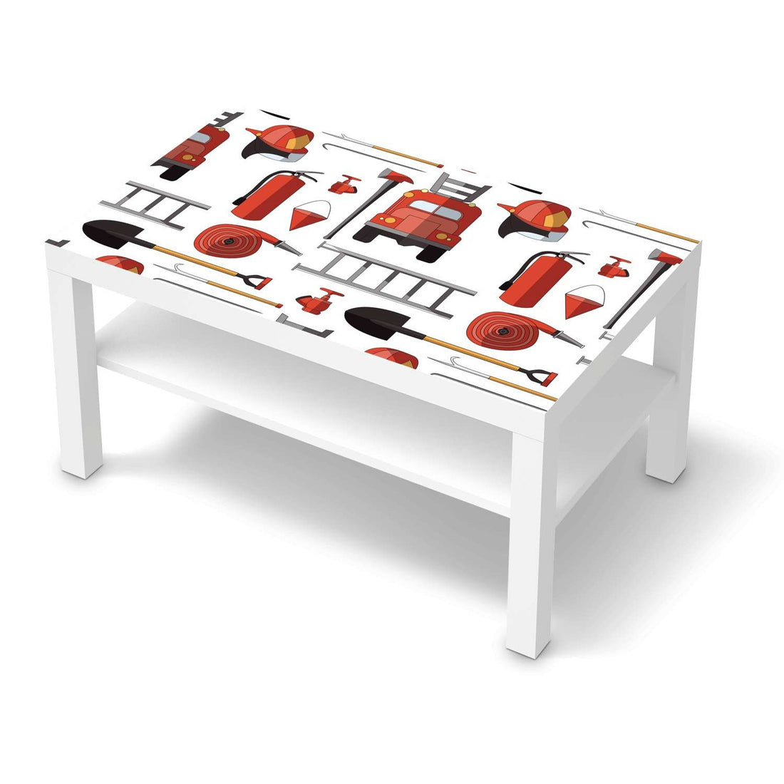 Möbelfolie Firefighter - IKEA Lack Tisch 90x55 cm - weiss