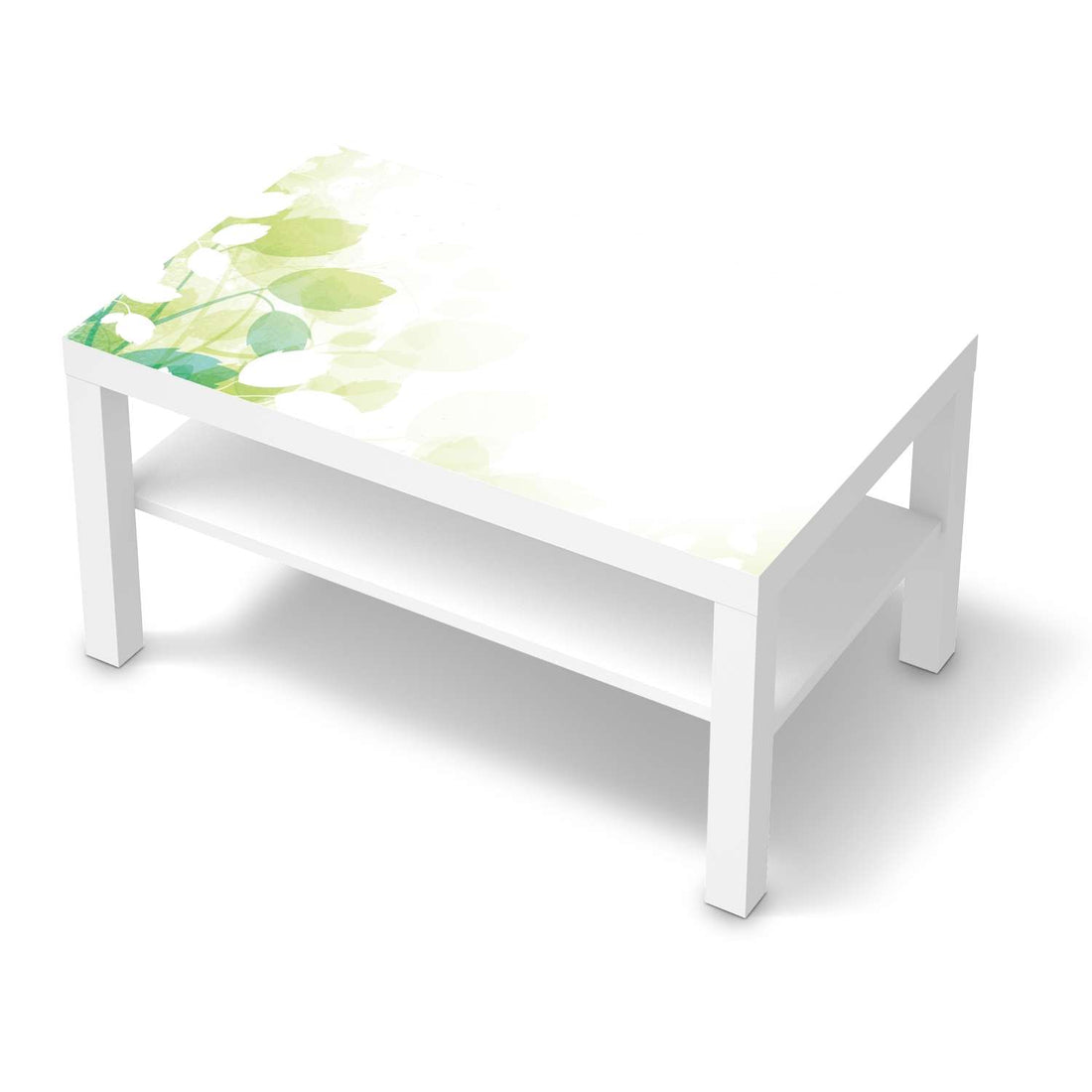 Möbelfolie Flower Light - IKEA Lack Tisch 90x55 cm - weiss