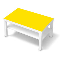 Möbelfolie Gelb Dark - IKEA Lack Tisch 90x55 cm - weiss