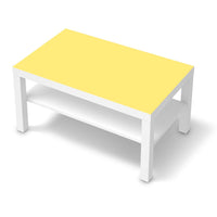 Möbelfolie Gelb Light - IKEA Lack Tisch 90x55 cm - weiss