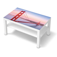 Möbelfolie Golden Gate - IKEA Lack Tisch 90x55 cm - weiss