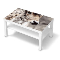 Möbelfolie Hirsch - IKEA Lack Tisch 90x55 cm - weiss