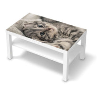 Möbelfolie Kitty the Cat - IKEA Lack Tisch 90x55 cm - weiss