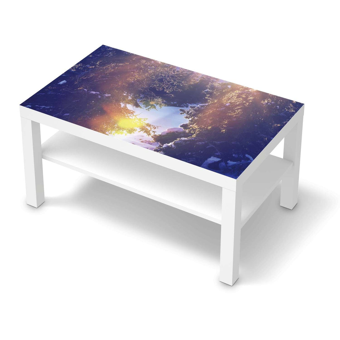 Möbelfolie Lichtflut - IKEA Lack Tisch 90x55 cm - weiss
