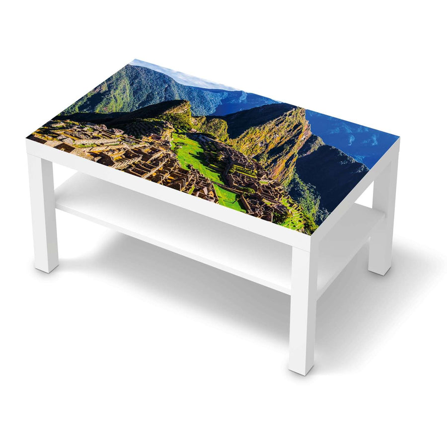 Möbelfolie Machu Picchu - IKEA Lack Tisch 90x55 cm - weiss