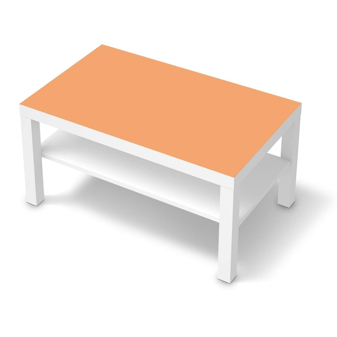 Möbelfolie Orange Light - IKEA Lack Tisch 90x55 cm - weiss