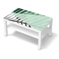 Möbelfolie Palmen mint - IKEA Lack Tisch 90x55 cm - weiss