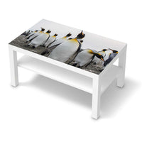 Möbelfolie Penguin Family - IKEA Lack Tisch 90x55 cm - weiss