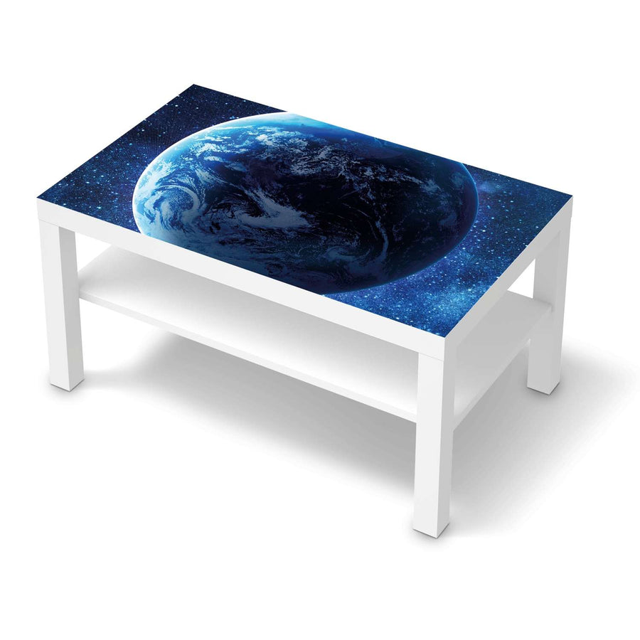 Möbelfolie Planet Blue - IKEA Lack Tisch 90x55 cm - weiss