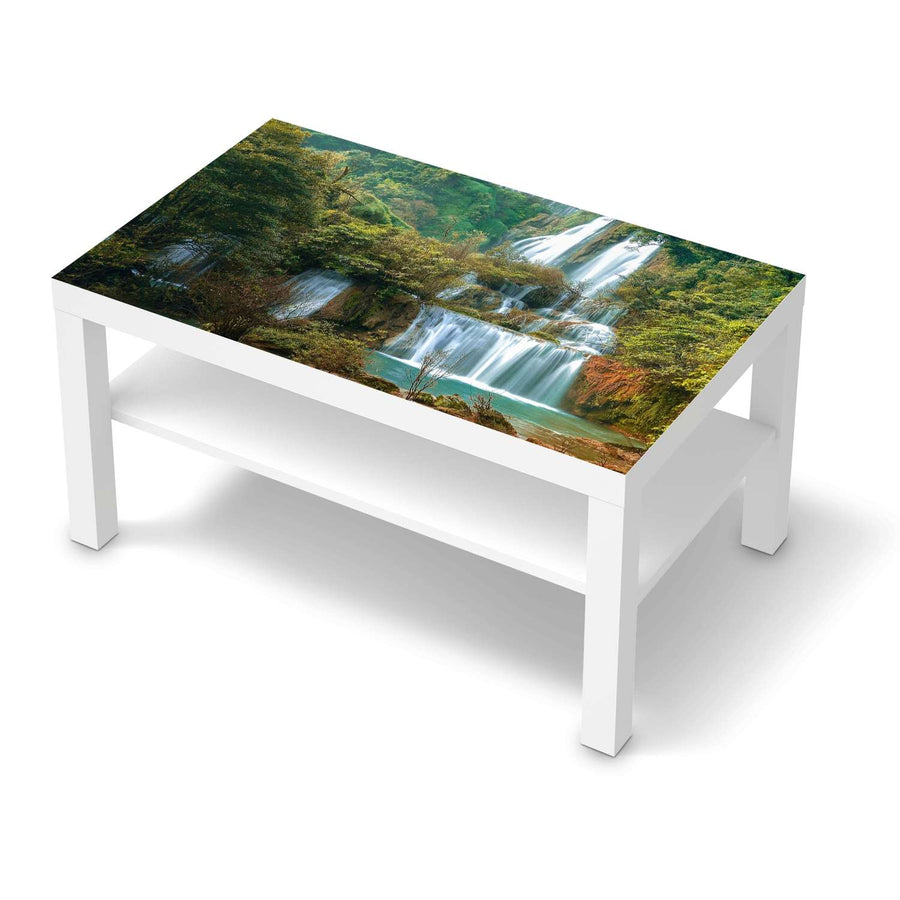 Möbelfolie Rainforest - IKEA Lack Tisch 90x55 cm - weiss
