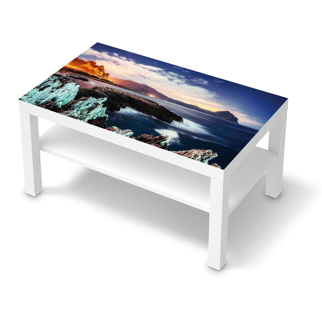 Möbelfolie Seaside - IKEA Lack Tisch 90x55 cm - weiss