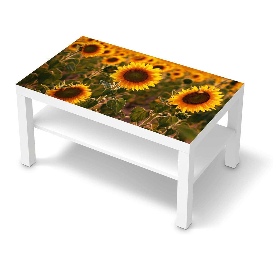 Möbelfolie Sunflowers - IKEA Lack Tisch 90x55 cm - weiss