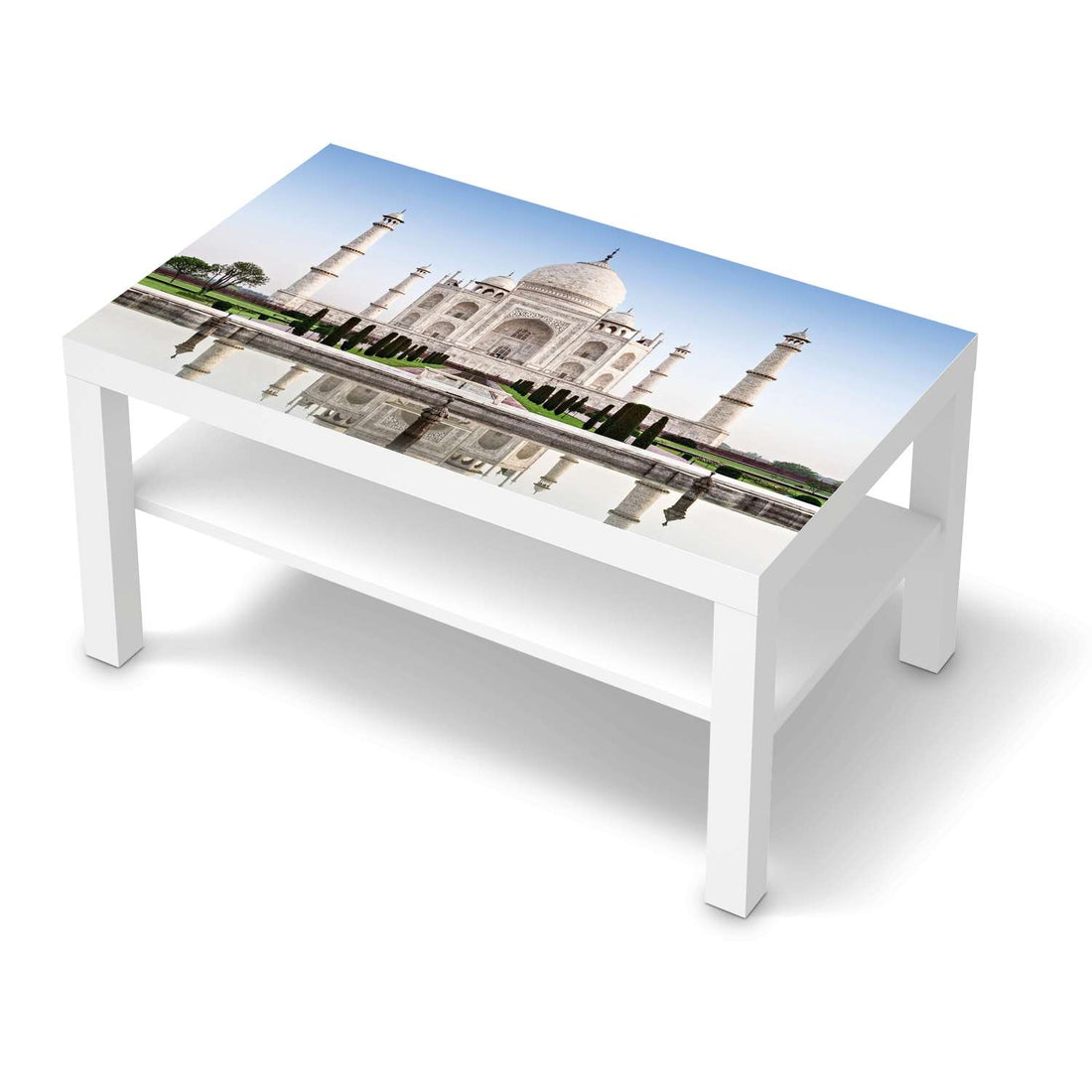 Möbelfolie Taj Mahal - IKEA Lack Tisch 90x55 cm - weiss