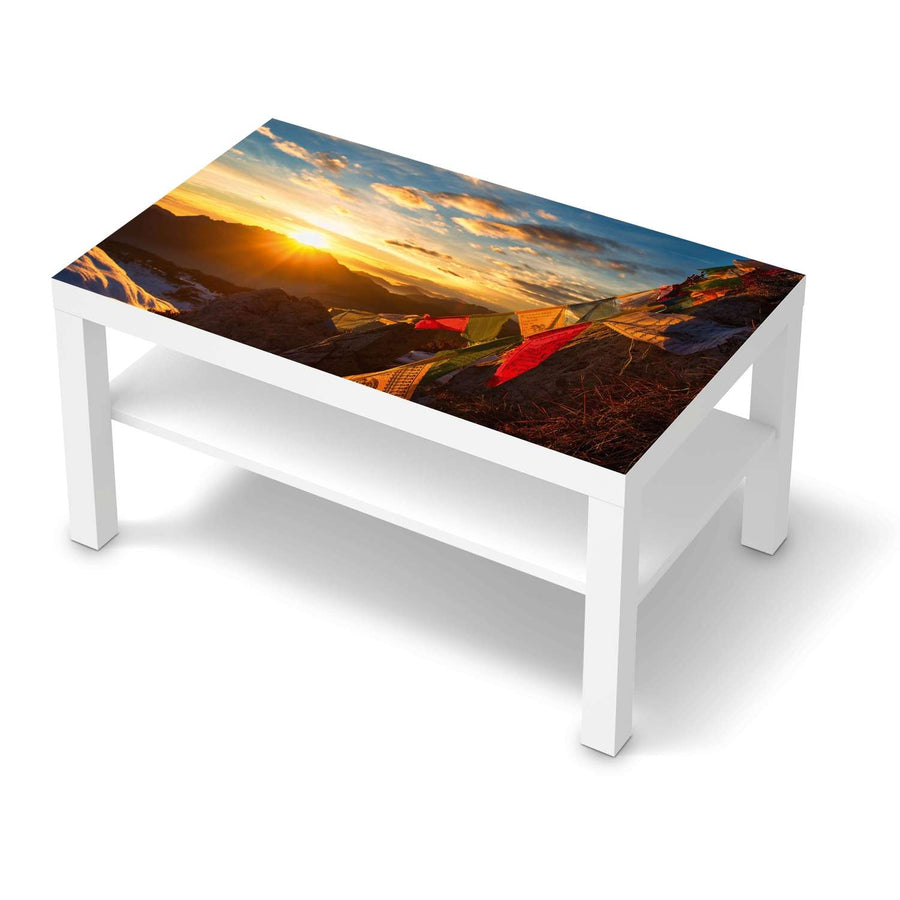 Möbelfolie Tibet - IKEA Lack Tisch 90x55 cm - weiss