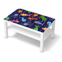 Möbelfolie Underwater Life - IKEA Lack Tisch 90x55 cm - weiss