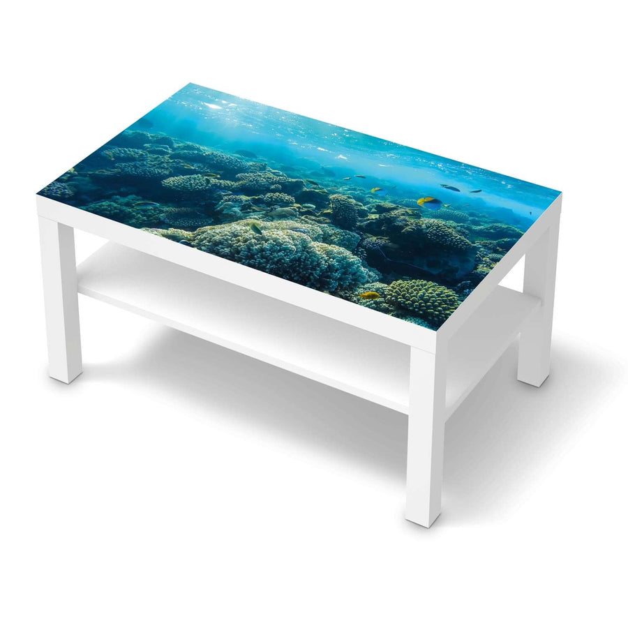 Möbelfolie Underwater World - IKEA Lack Tisch 90x55 cm - weiss