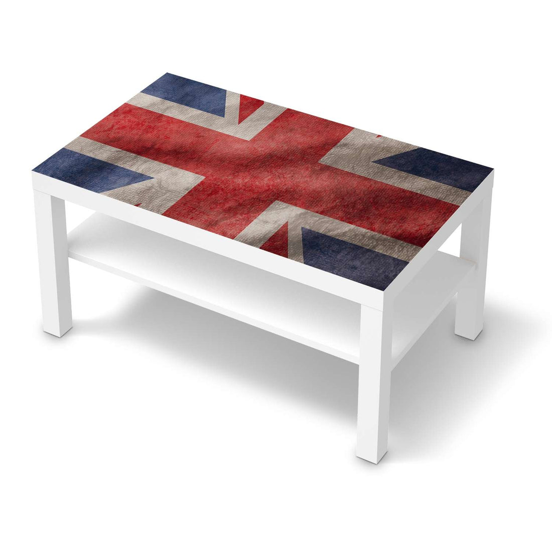 Möbelfolie Union Jack - IKEA Lack Tisch 90x55 cm - weiss