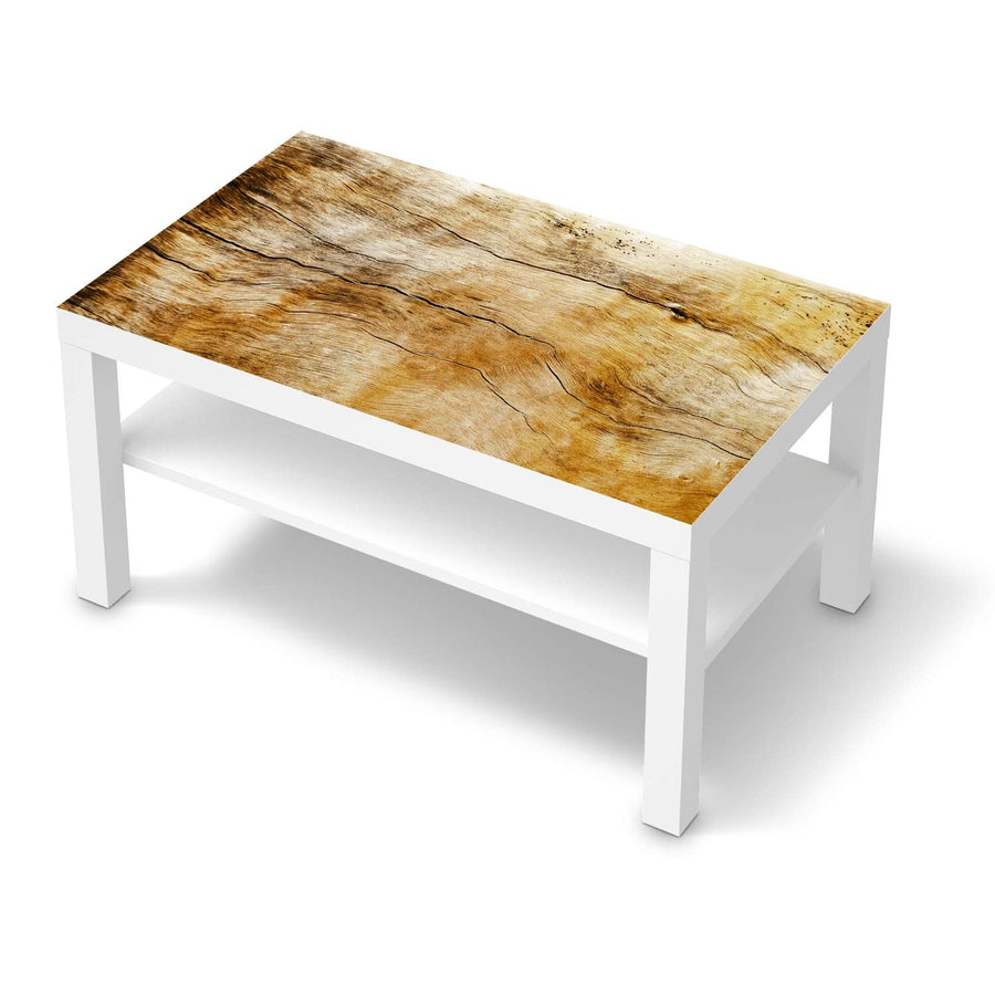 Möbelfolie Unterholz - IKEA Lack Tisch 90x55 cm - weiss
