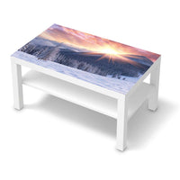 Möbelfolie Zauberhafte Winterlandschaft - IKEA Lack Tisch 90x55 cm - weiss