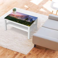 Möbelfolie Alpenblick - IKEA Lack Tisch 90x55 cm - Wohnzimmer