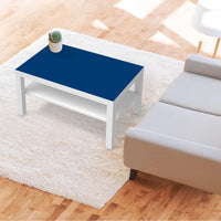 Möbelfolie Blau Dark - IKEA Lack Tisch 90x55 cm - Wohnzimmer
