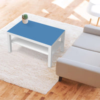 Möbelfolie Blau Light - IKEA Lack Tisch 90x55 cm - Wohnzimmer