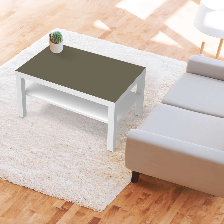 Möbelfolie Braungrau Light - IKEA Lack Tisch 90x55 cm - Wohnzimmer