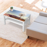 Möbelfolie Dandelion - IKEA Lack Tisch 90x55 cm - Wohnzimmer
