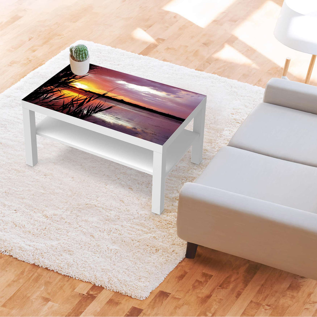 Möbelfolie Dream away - IKEA Lack Tisch 90x55 cm - Wohnzimmer
