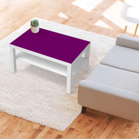 Möbelfolie Flieder Dark - IKEA Lack Tisch 90x55 cm - Wohnzimmer